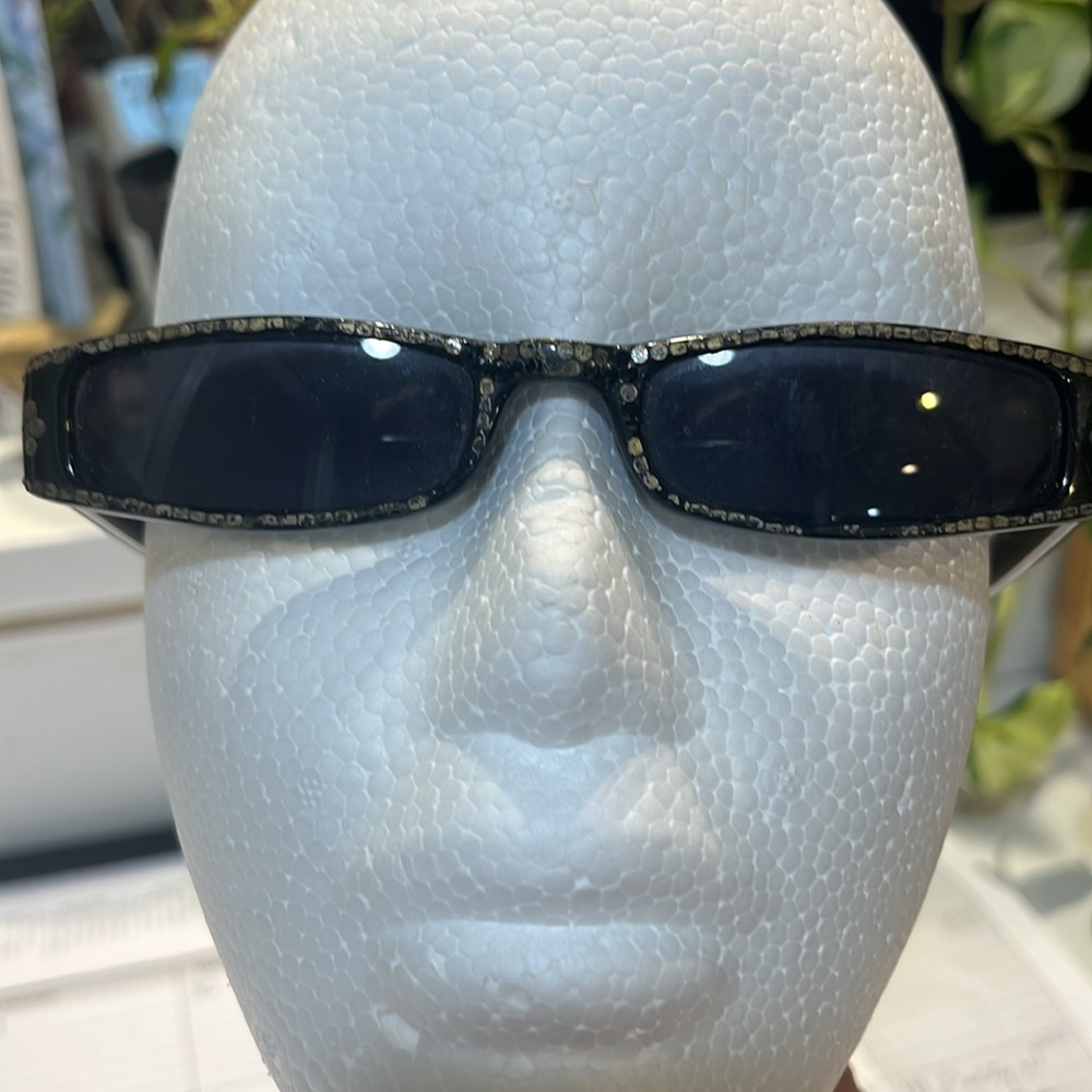 1970’s Vintage Black Rectangular Sunglasses